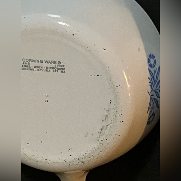Vintage 2 Corningware Blue Cornflower P-83-B 6.5” Skillet/P-81-B 1 Pint Saucepan - Picture 8 of 11